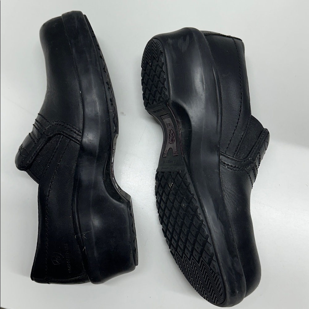 Ariat Expert Safety Clogs Slip On Shoes Composite Toe Leather Black Womens 10 - Picture 7 of 12